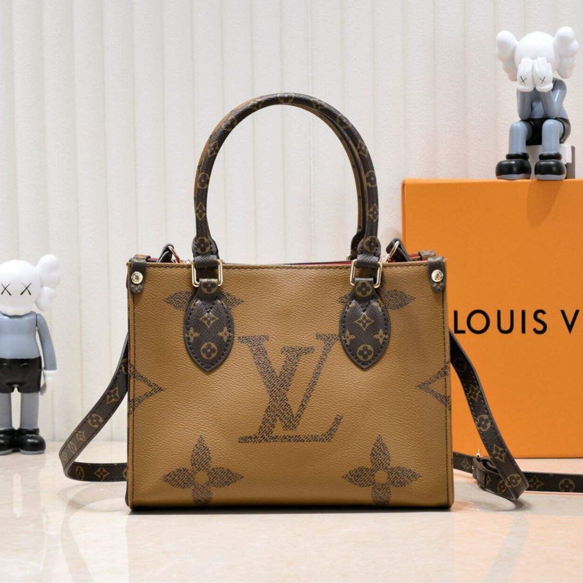 Louis Vuitton Onthego PM Brown Bag 9.8-Inch M46373