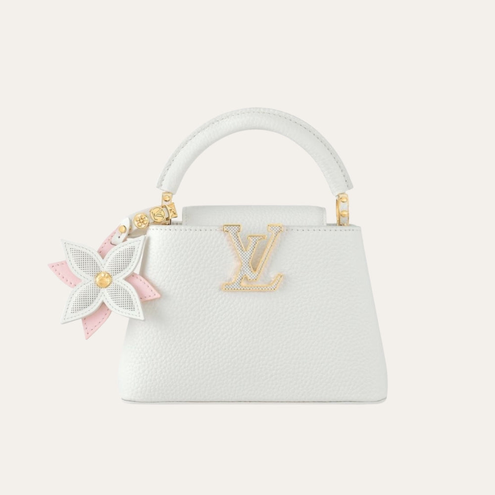 Louis Vuitton Capucines Mini Bag Snow White 21Cm M21416
