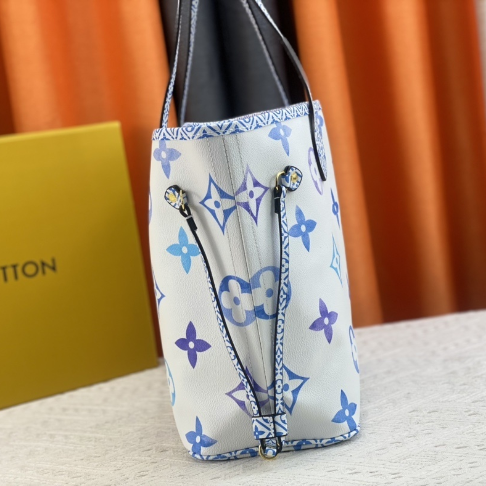 Louis Vuitton Neverfull By The Pool MM Blue 12.2 Inches M22979