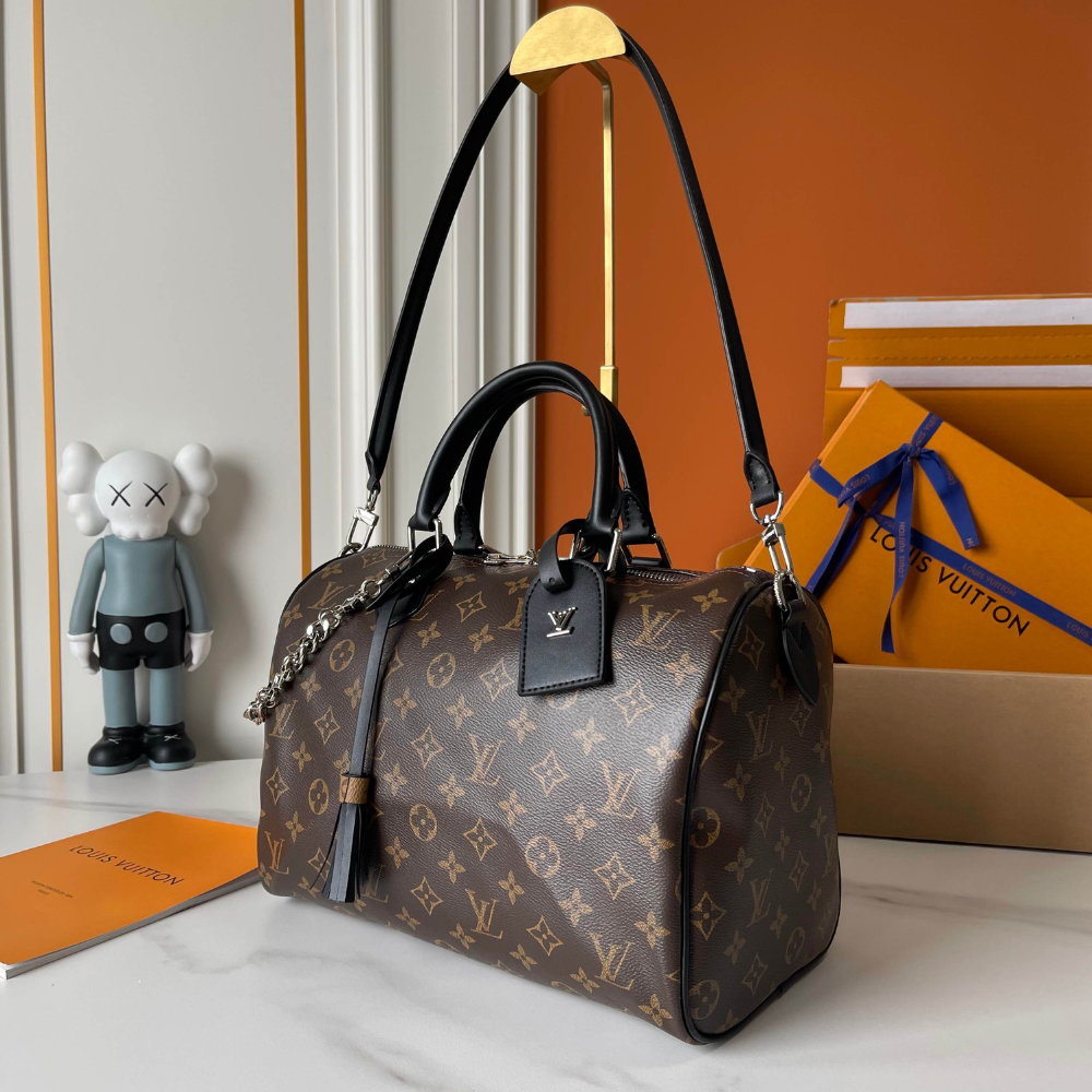 Louis Vuitton Speedy Soft 30 Dark 11.8 Inches M12243