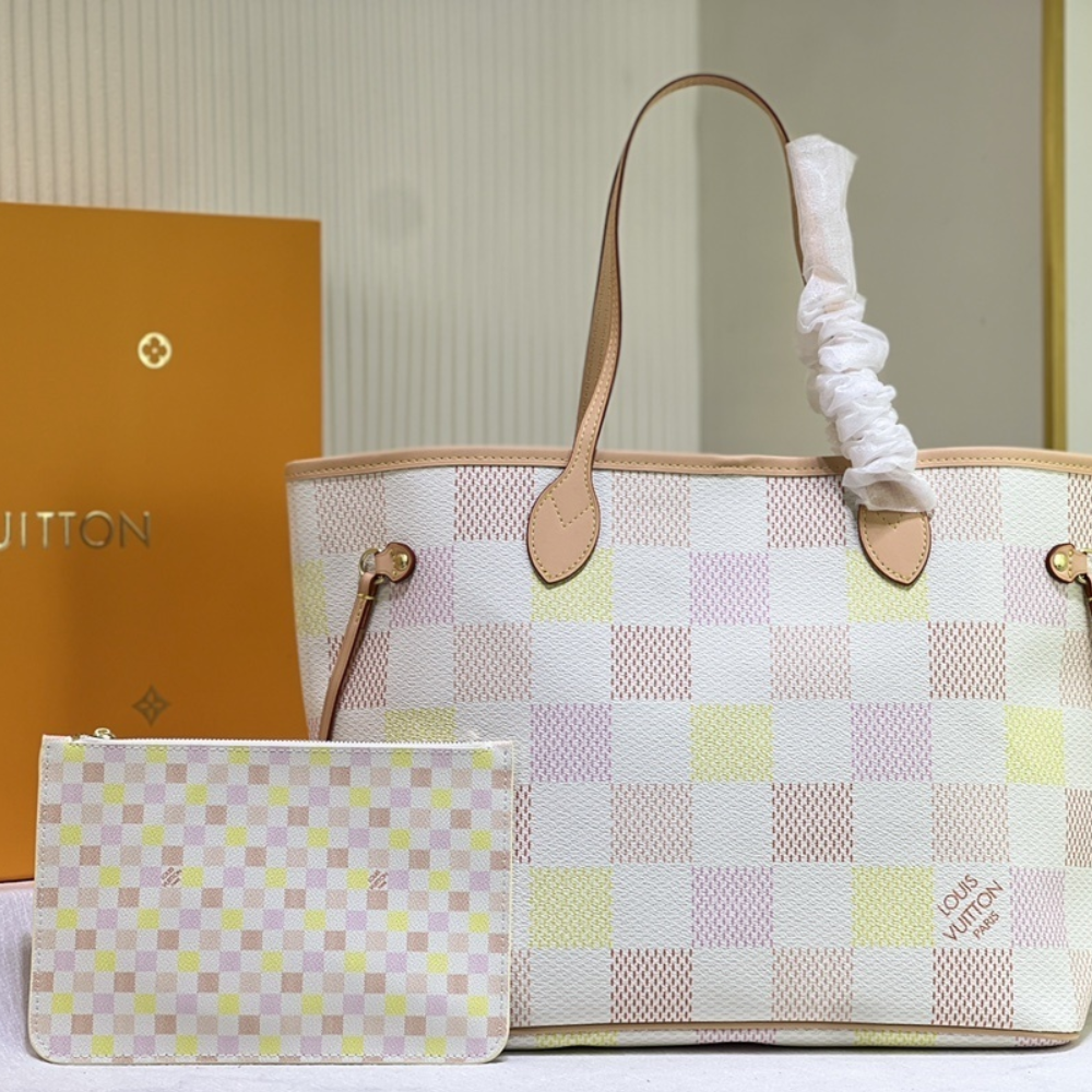 Louis Vuitton Neverfull MM Peach 12.2 Inches N40668