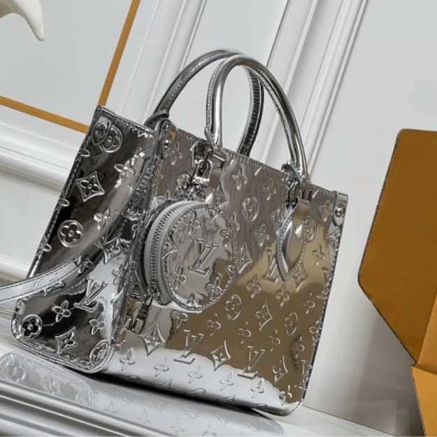 Louis Vuitton Onthego PM Silver 9.8 Inches M26373