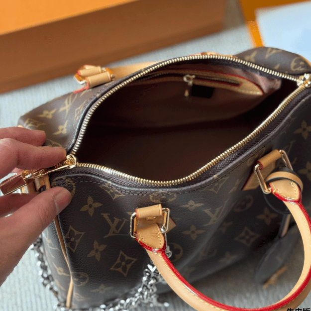 Louis Vuitton Speedy Bandouilière 35 Monogram Brown 13.8 Inches