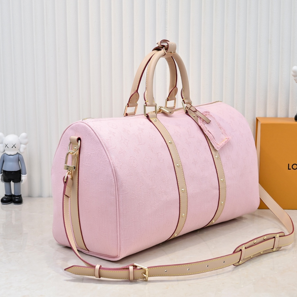 Louis Vuitton Keepall Bandoulière 45 Pink 7.5 Inches M13748