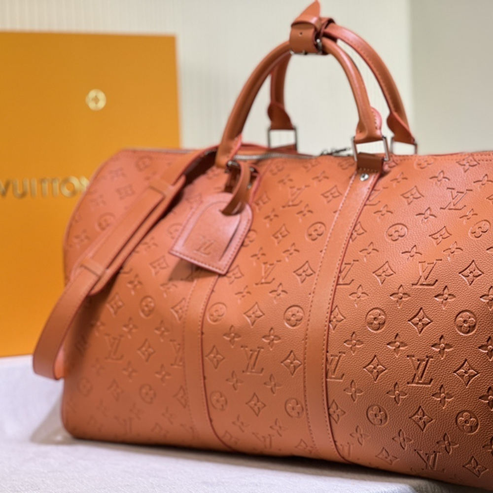 Louis Vuitton Keepall Bandoulière 50 Bag Orange 19.7 Inches M20963