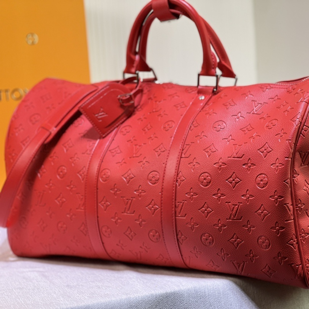 Louis Vuitton Keepall Bandoulière 50 Bag Red 19.7 Inches M23750