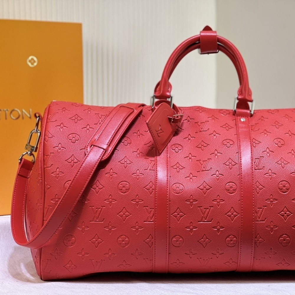 Louis Vuitton Keepall Bandoulière 50 Bag Red 19.7 Inches M23750