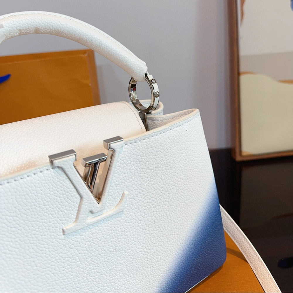 Louis Vuitton Capucines BB Gradient Blue White 10.6 Inches