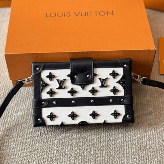 Louis Vuitton Side Trunk Mini Monogram Black/White 7.5 Inches