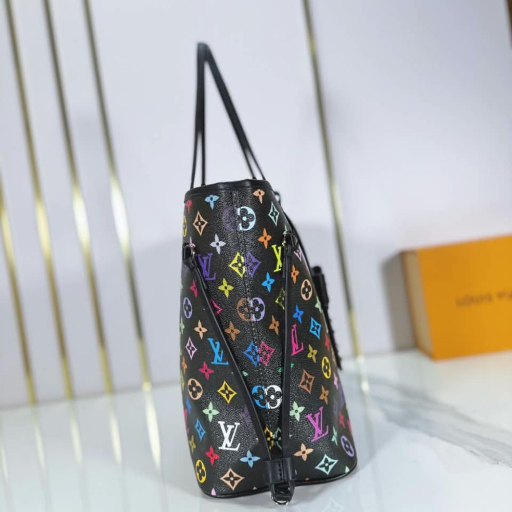 Louis Vuitton Neverfull MM Monogram Multicolore Black 12.2 Inches M40156