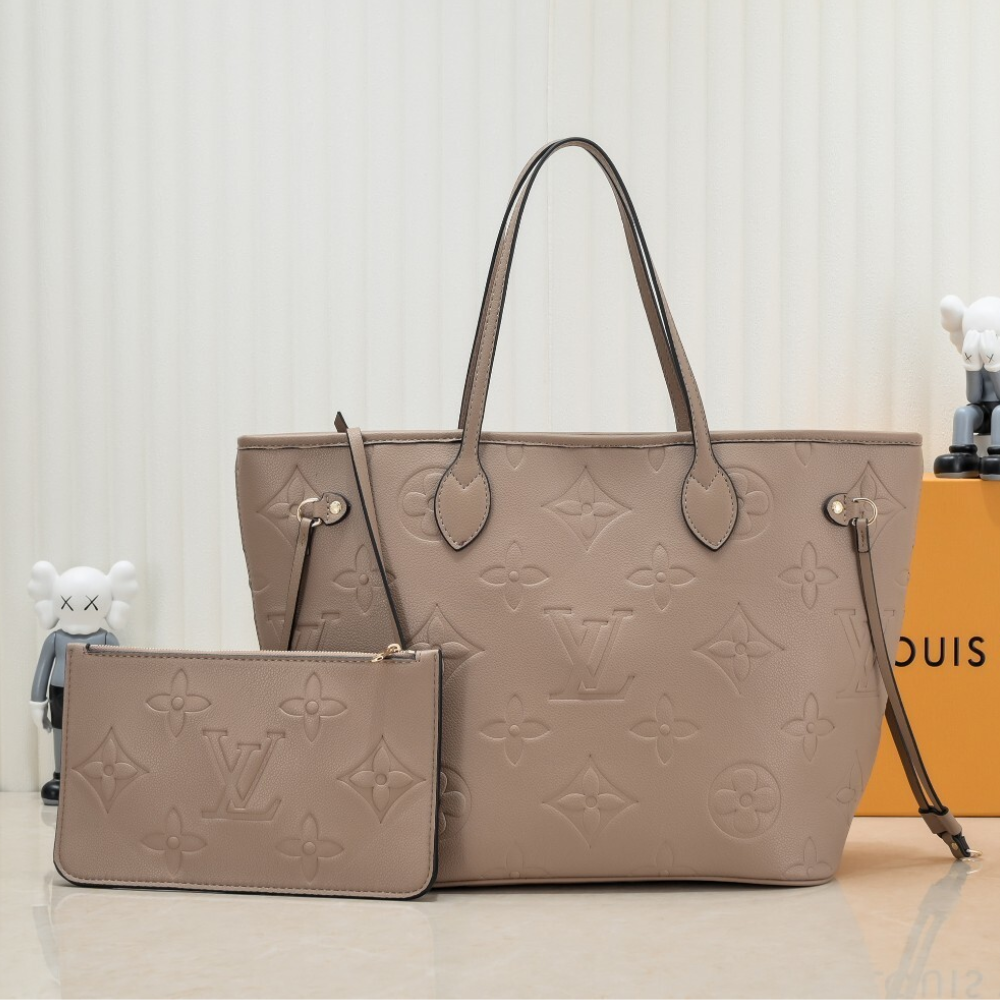 Louis Vuitton Neverfull MM Tourterelle Gray 12.2 Inches M12605