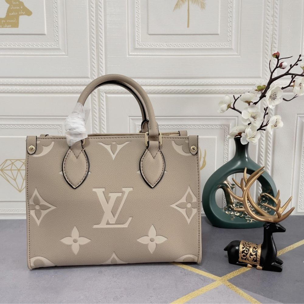 Louis Vuitton Onthego PM Beige 9.8 Inches M45659