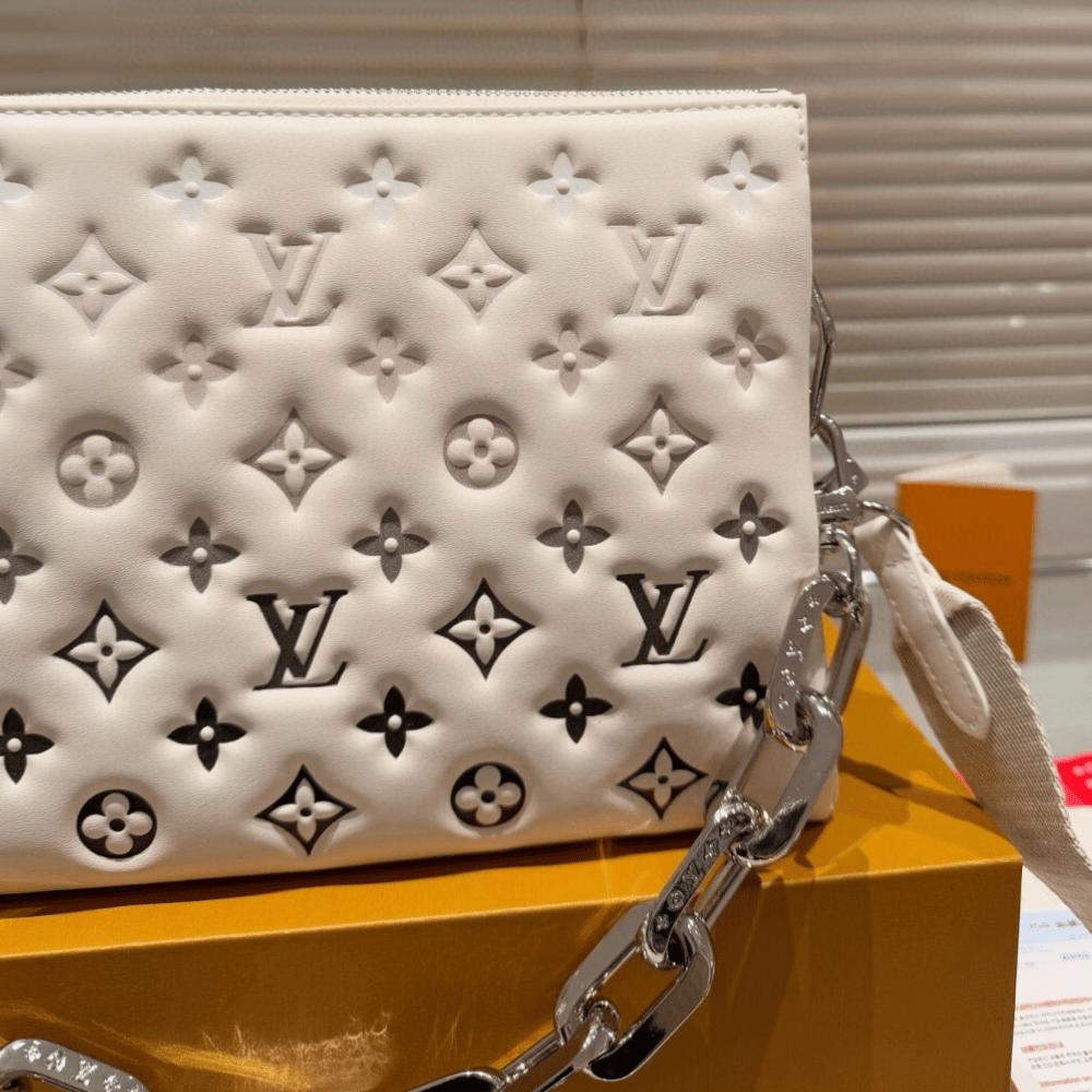 Louis Vuitton Coussin PM LV SKI Cream/Gray 10.2 Inches M11986