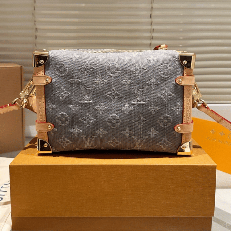 Louis Vuitton Side Trunk Guxiaoling Soft Box, Denim Grey, 9.4 in, M13285