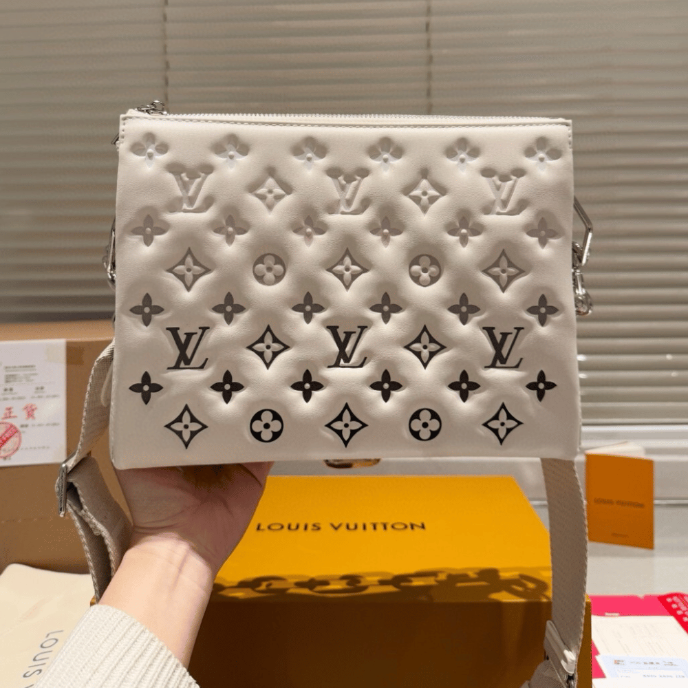 Louis Vuitton Coussin PM LV SKI Cream/Gray 10.2 Inches M11986