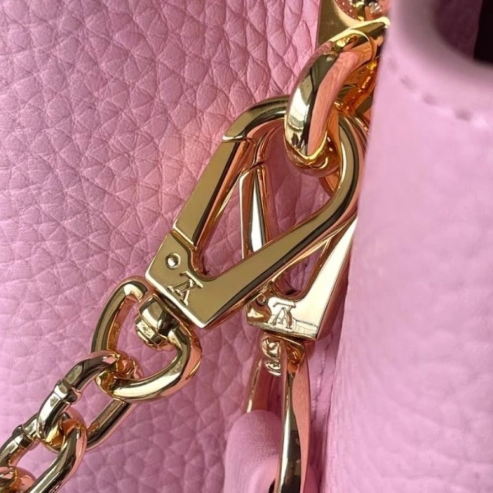 Louis Vuitton Mini Capucines Rose Chamallow Pink 7.9 Inches M22375