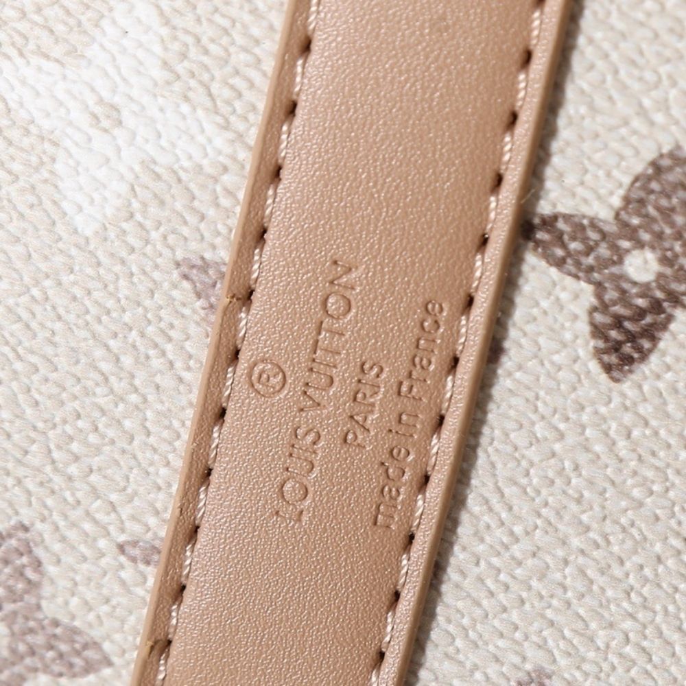Louis Vuitton Keepall Bandoulière 25 Monogram Beige 9.9 Inches