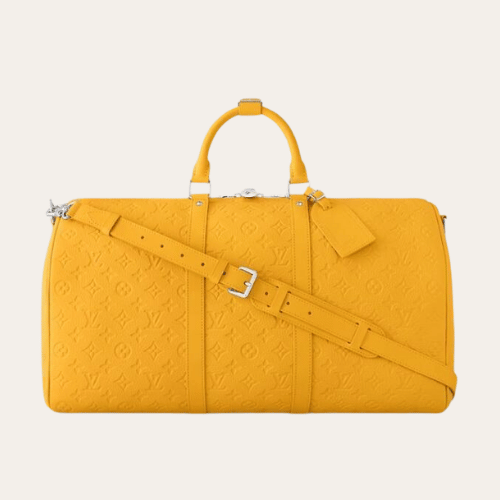 Louis Vuitton Keepall Bandoulière 50 Bag Yellow 19.7 Inches M23748
