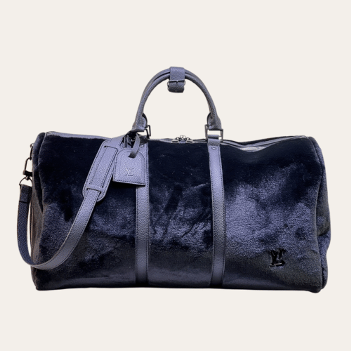 Louis Vuitton Puffy Shearling Keepall Bandoulière 50 Black 19.7 Inches M23108