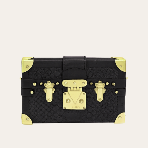Louis Vuitton Side Trunk Box Black 7.5 Inches