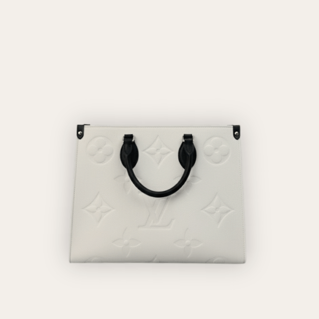 Louis Vuitton Onthego MM Monogram Cream Black 13.4 Inches