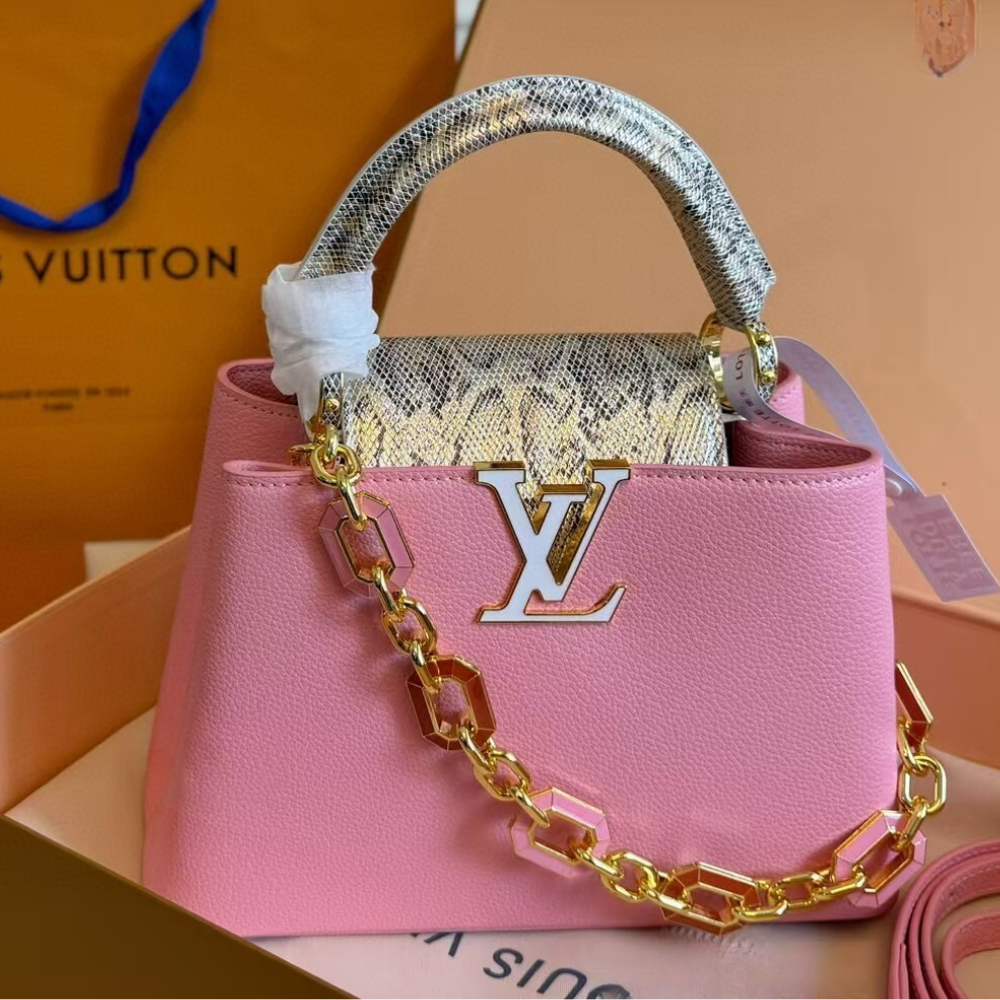 Louis Vuitton Capucines BB Rose Pink Bag 10.6-Inch