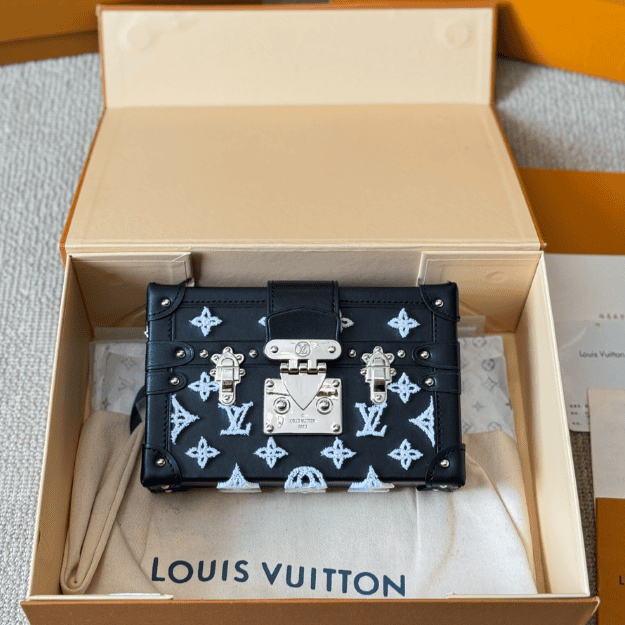 Louis Vuitton Side Trunk Mini Monogram Black 7.5 Inches
