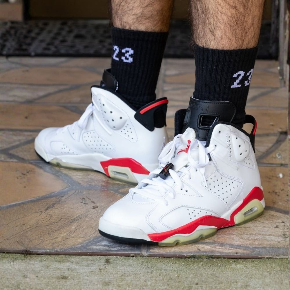 Air Jordan 6 Retro BG White Infrared 2014