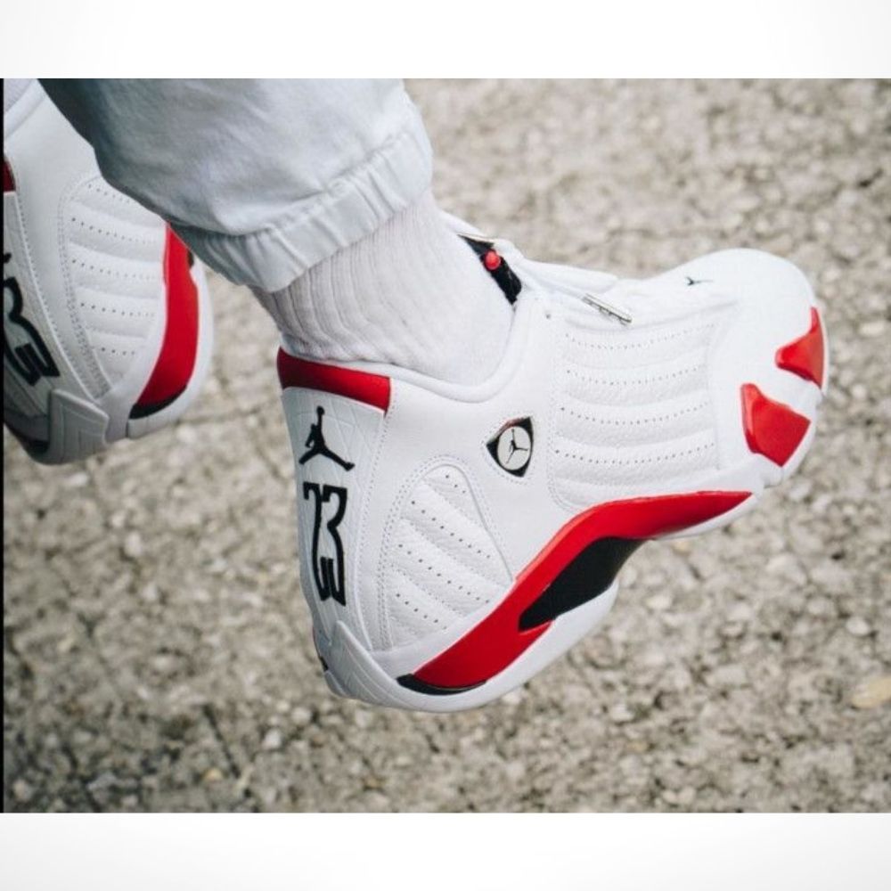 Air Jordan 14 Retro Candy Cane Red White